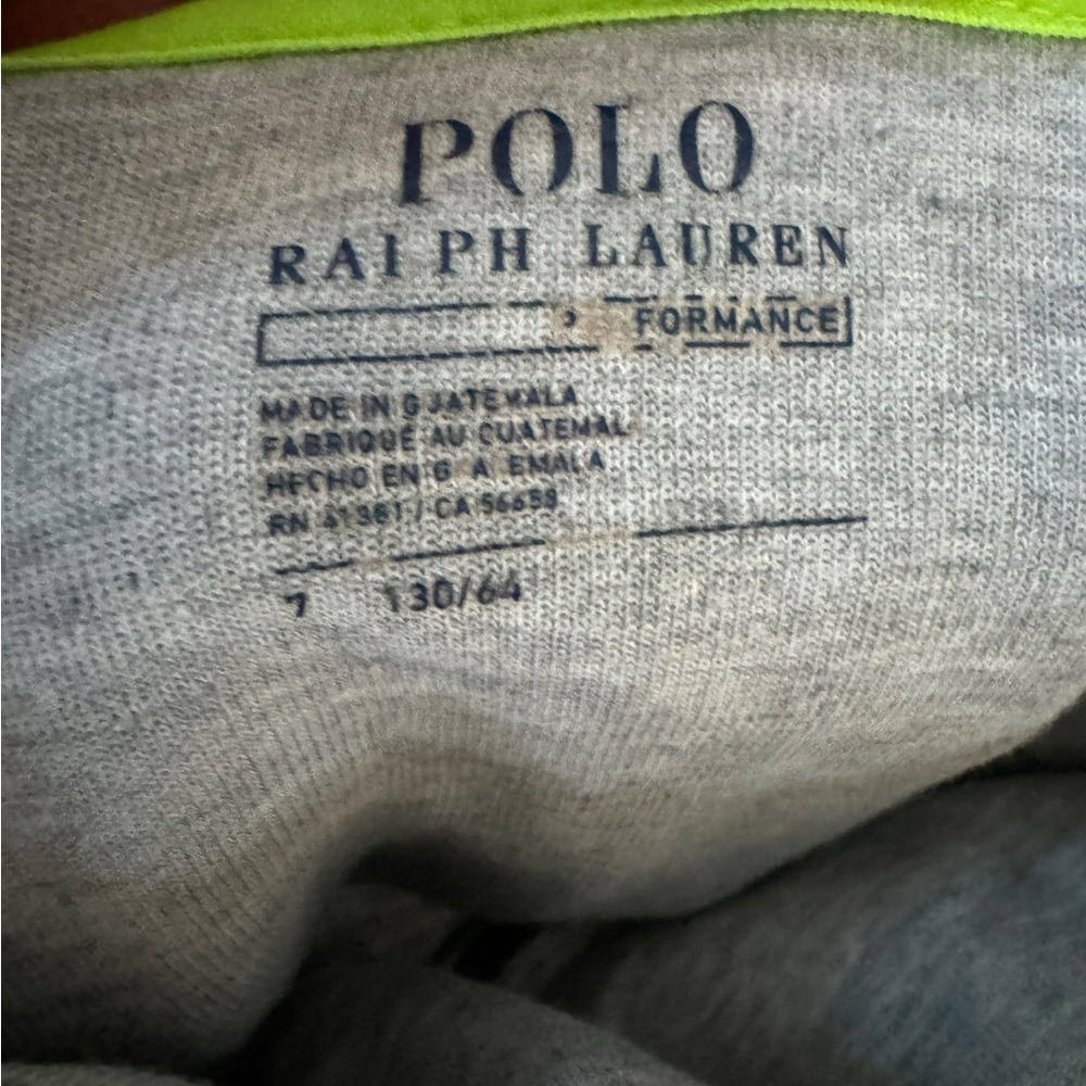 Polo Ralph Lauren Boys Performance Hoodie Gray Size 7 - Picture 8 of 9